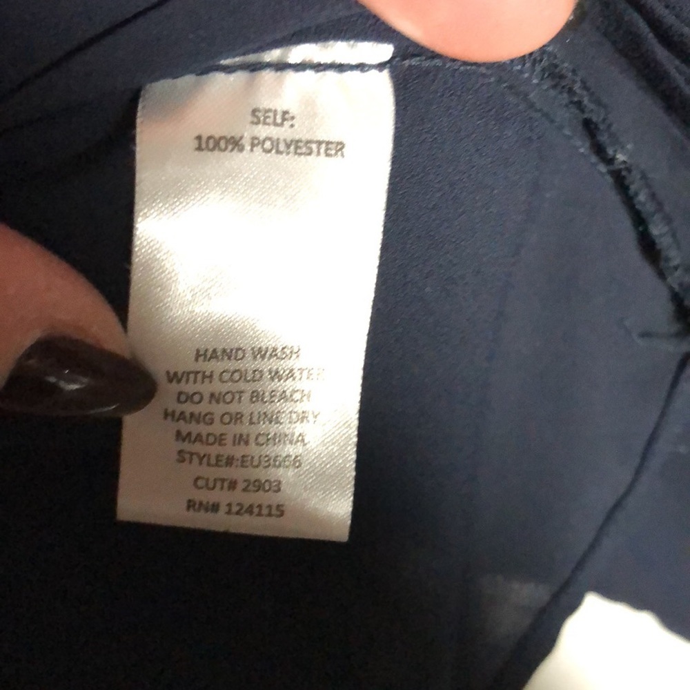 Elodie Navy Blue Blouse - Picture 5 of 6